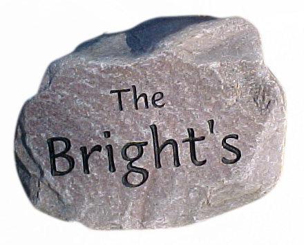 Engraved Boulder